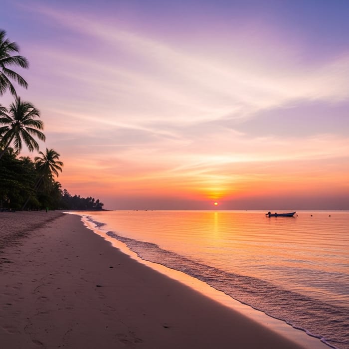 Tranquil Sunrise at Serene Beach Tranquil Sunrise at Serene Beach