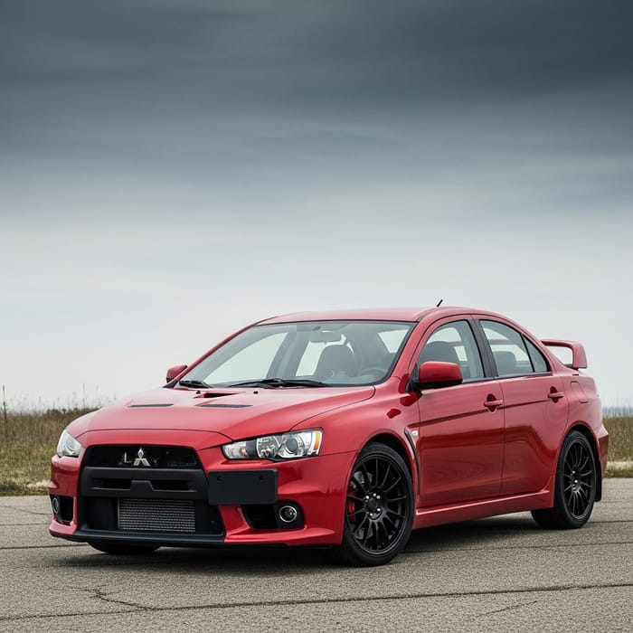 Mitsubishi Lancer Evolution X | Stunning Red Car