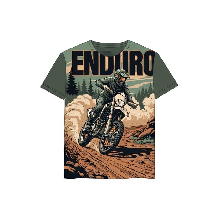 Enduro Motorcycle Racing T-Shirt Design Enduro Motorcycle Racing T-Shirt Design