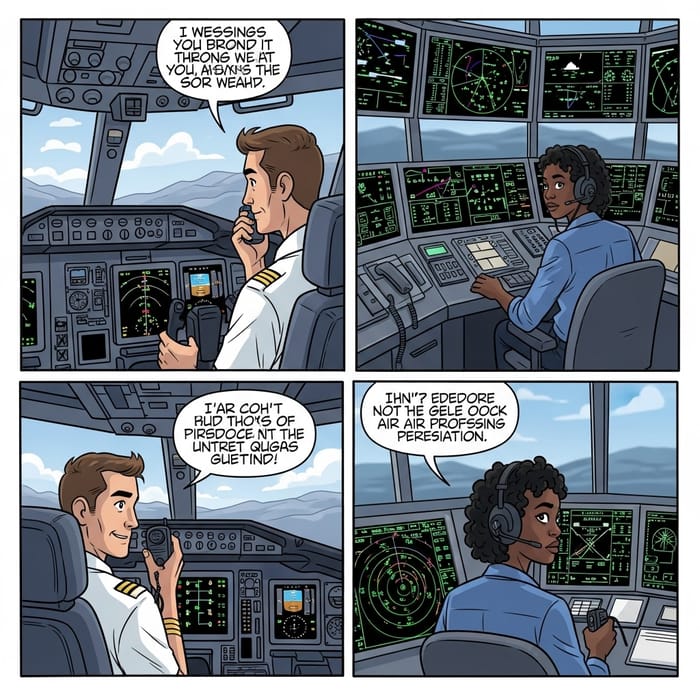 Pilot's Tale: Comic Strip of Air Traffic Control Communication Pilot's Tale: Comic Strip of Air Traffic Control Communication