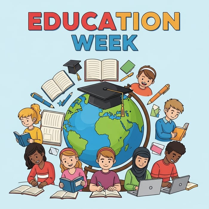 Celebrate Education Week with Diverse Learning Poster