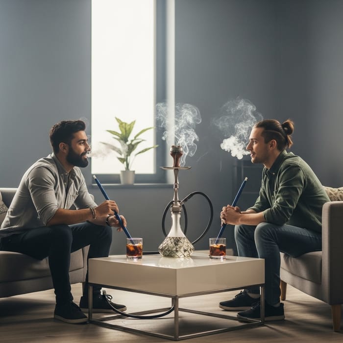 Swanky Room with Chic Ambiance: Relaxing Vibe and Hookah Puffs