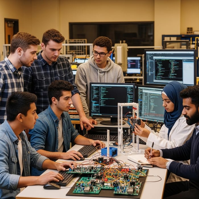 Diverse Computer Engineering Students Creating a Prototype Diverse Computer Engineering Students Creating a Prototype