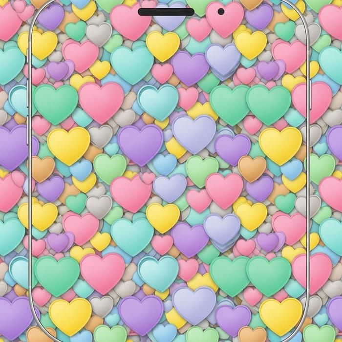 Heart Background for Phone - Vibrant Hearts Wallpaper Heart Background for Phone - Vibrant Hearts Wallpaper