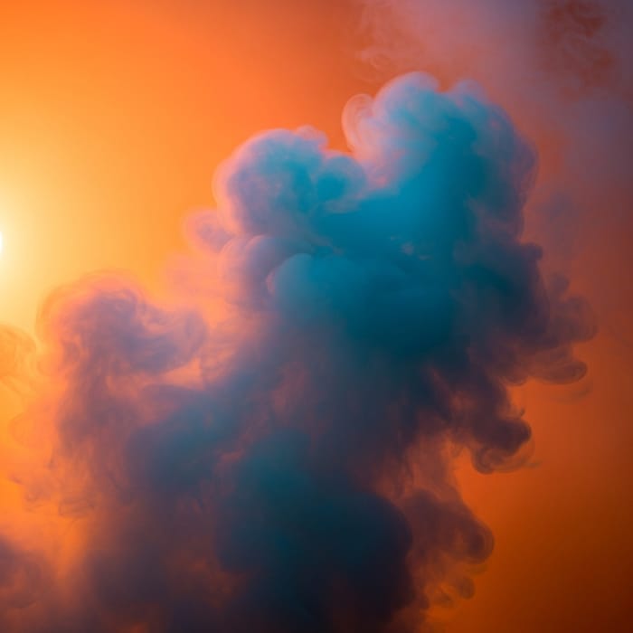 Vibrant Orange Smoke & Blue Glow | 8K Photorealistic Background Vibrant Orange Smoke & Blue Glow | 8K Photorealistic Background