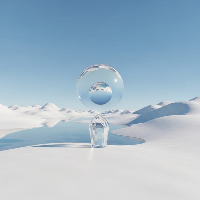 Crystal Clear and Minimalistic Landscape Art