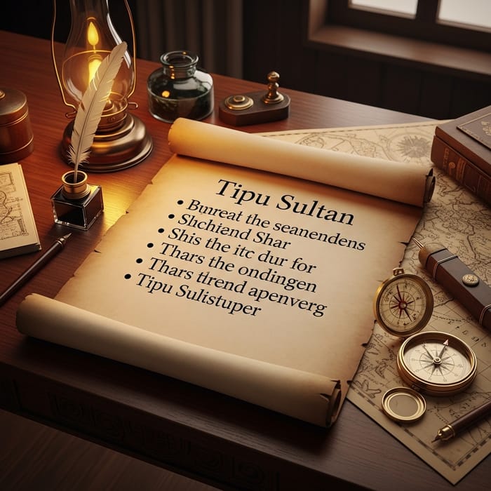 Tipu Sultan's Life: Historical Account