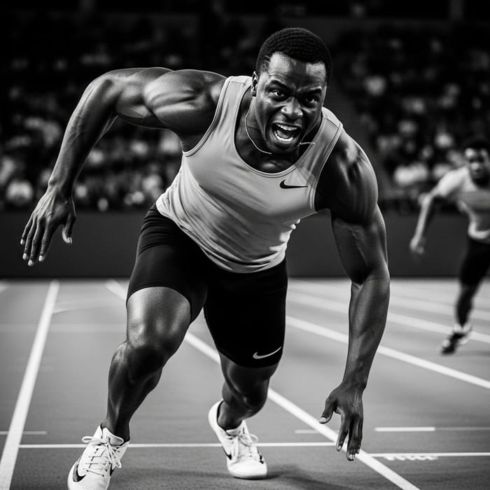 Powerful Athlete in Action | Dramatic Sports Photography