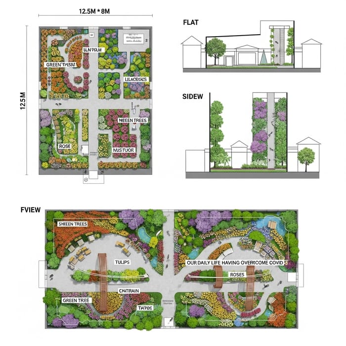 Tulip, Rose, Lilac: Flower Exhibition Layout Request Tulip, Rose, Lilac: Flower Exhibition Layout Request