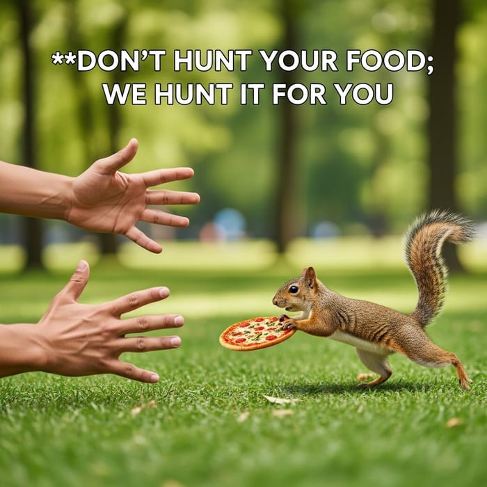 Humorous Squirrel Chase in a Lush Park Humorous Squirrel Chase in a Lush Park