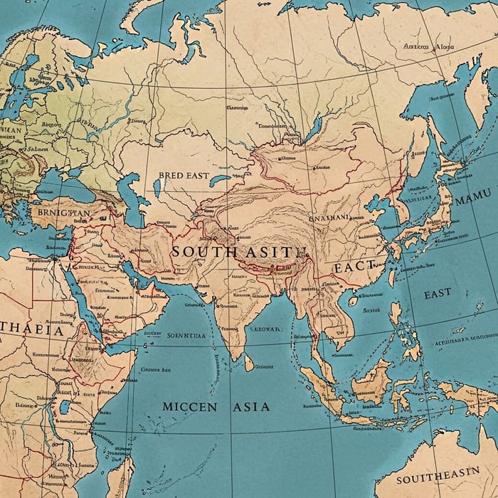 Asia Map: First Century Geography Asia Map: First Century Geography