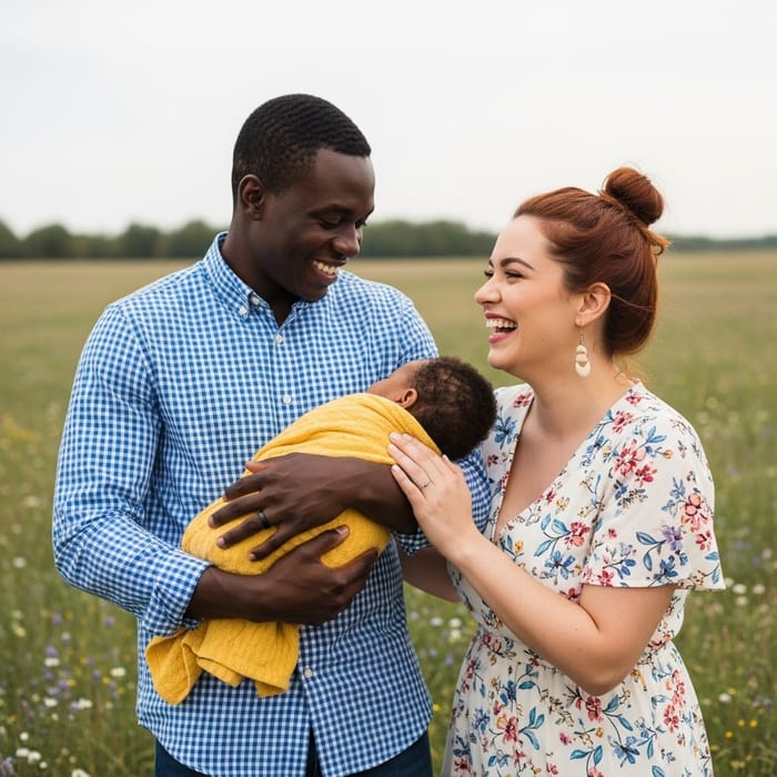 Happy Parents in Unique Style - Capturing a Moment of Bliss