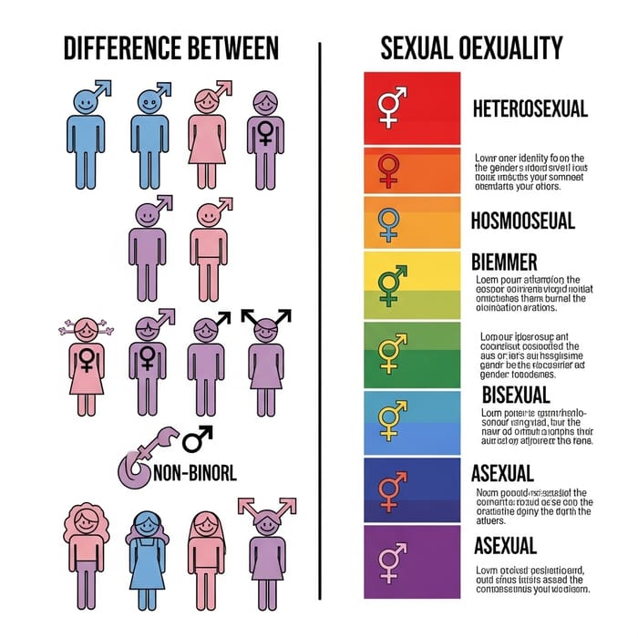 Gender & Sexuality: Understanding the Distinction with Illustrations Gender & Sexuality: Understanding the Distinction with Illustrations