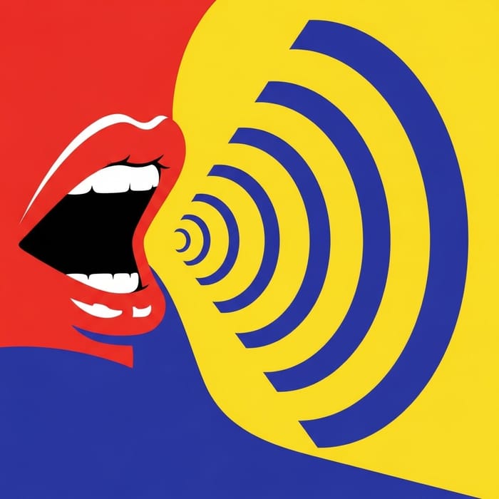 Pop Art Voice Illustration