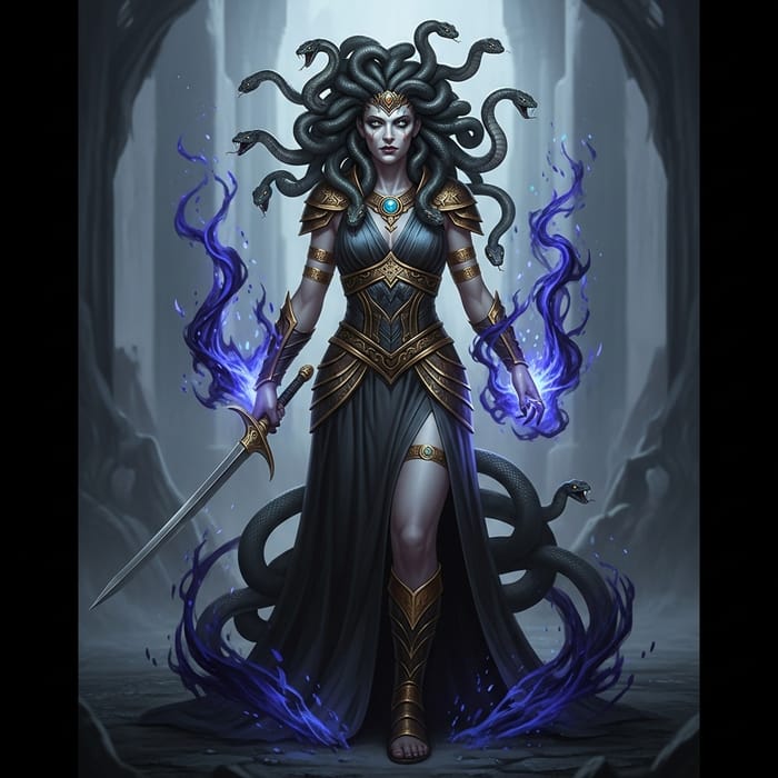 Medusa: Dark Magic and Mythical Serpent Hair Medusa: Dark Magic and Mythical Serpent Hair
