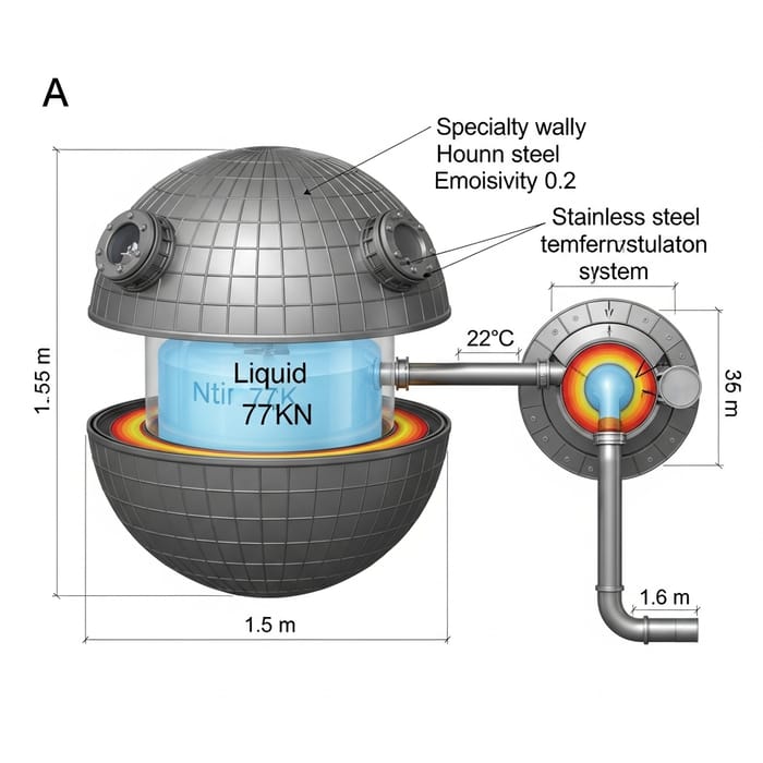 Thermal Insulated Stainless Steel Container System for Astronaut Habitat | Efficient Design