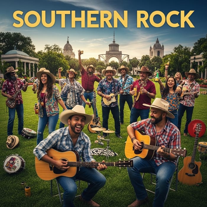 Southern Rock Album: Diverse Folks Reveling at White House Lawn Southern Rock Album: Diverse Folks Reveling at White House Lawn
