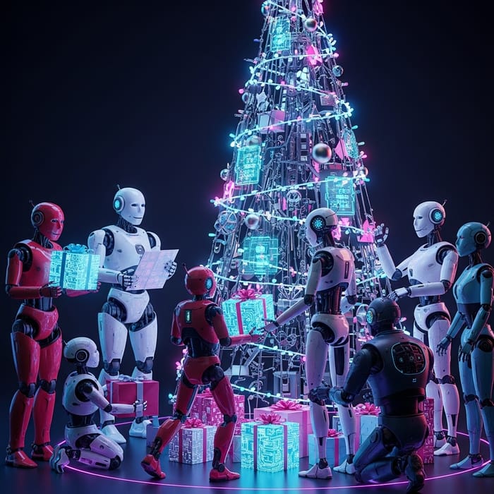Robotic Christmas Festivities of 2050 Robotic Christmas Festivities of 2050
