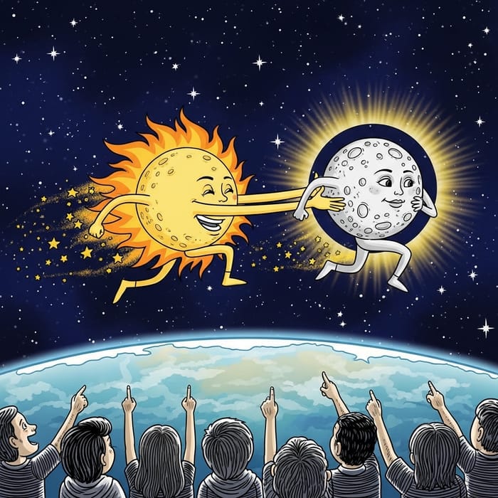 The Sun-Moon Eclipse: A Fantastical Celestial Doodle Story The Sun-Moon Eclipse: A Fantastical Celestial Doodle Story