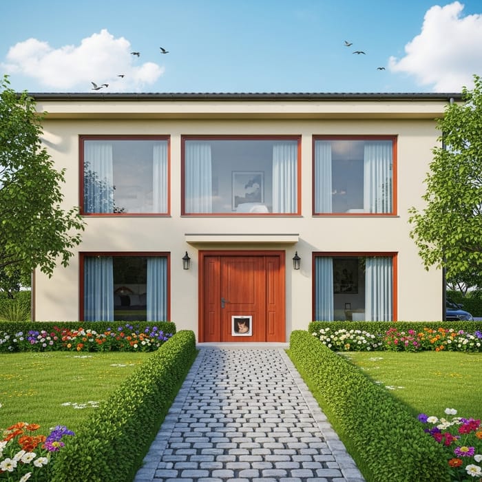 Tranquil Suburban Home with Lush Garden