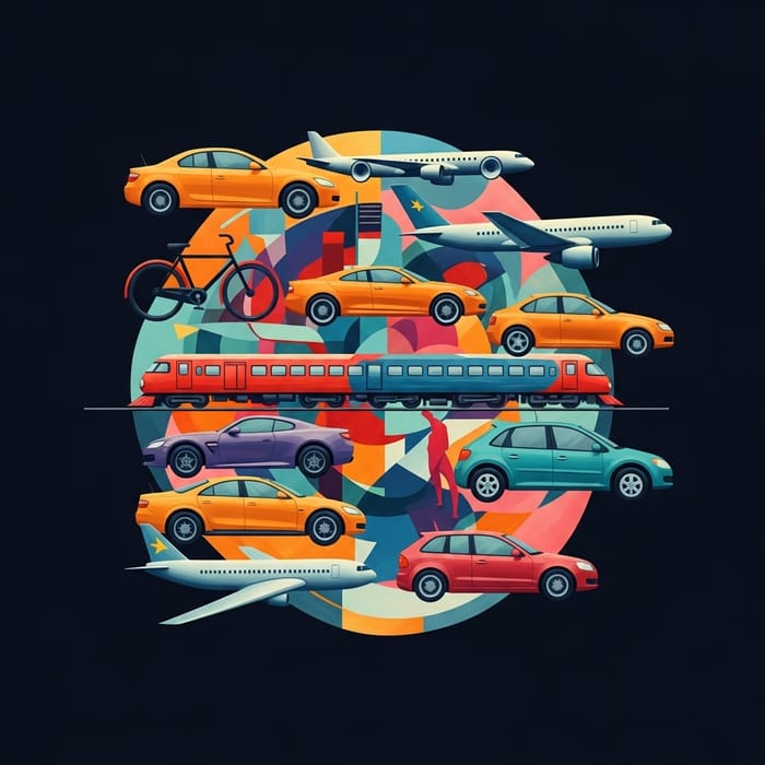 Vibrant Vehicles - Abstract & Modern Art Gallery Vibrant Vehicles - Abstract & Modern Art Gallery