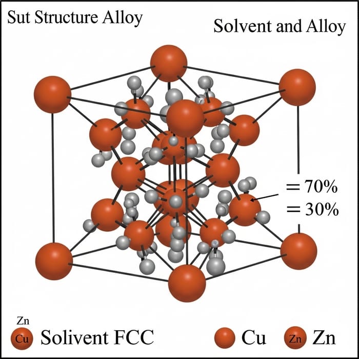 Alloy Structure: Copper vs Zinc Composition Alloy Structure: Copper vs Zinc Composition