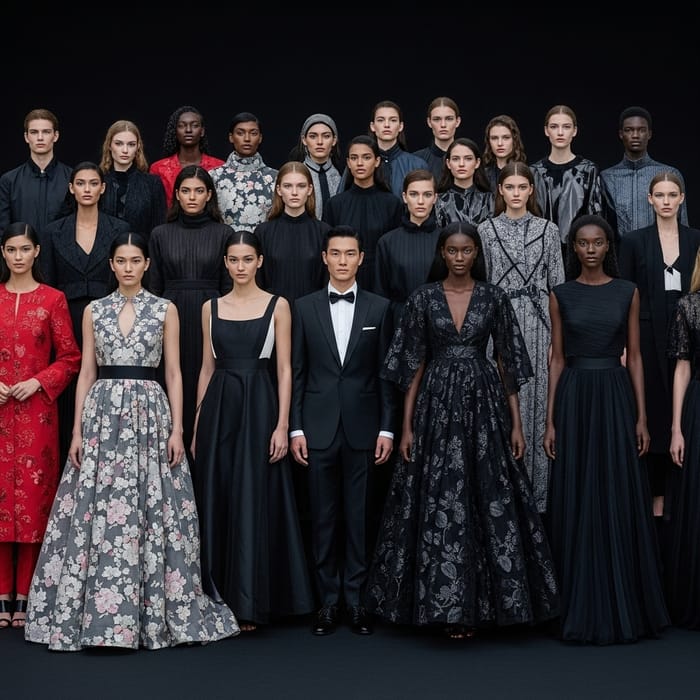 Diverse Top Models Showcasing Global Fashion Trends Diverse Top Models Showcasing Global Fashion Trends