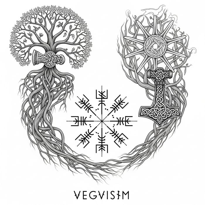 Norse Mythology Tattoo Symbols - Designs for Guidance & Protection Norse Mythology Tattoo Symbols - Designs for Guidance & Protection