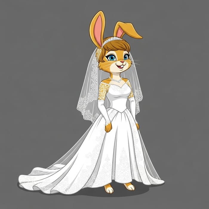 Elegant Lola Bunny Wedding Gown - Radiating Charm and Elegance Elegant Lola Bunny Wedding Gown - Radiating Charm and Elegance