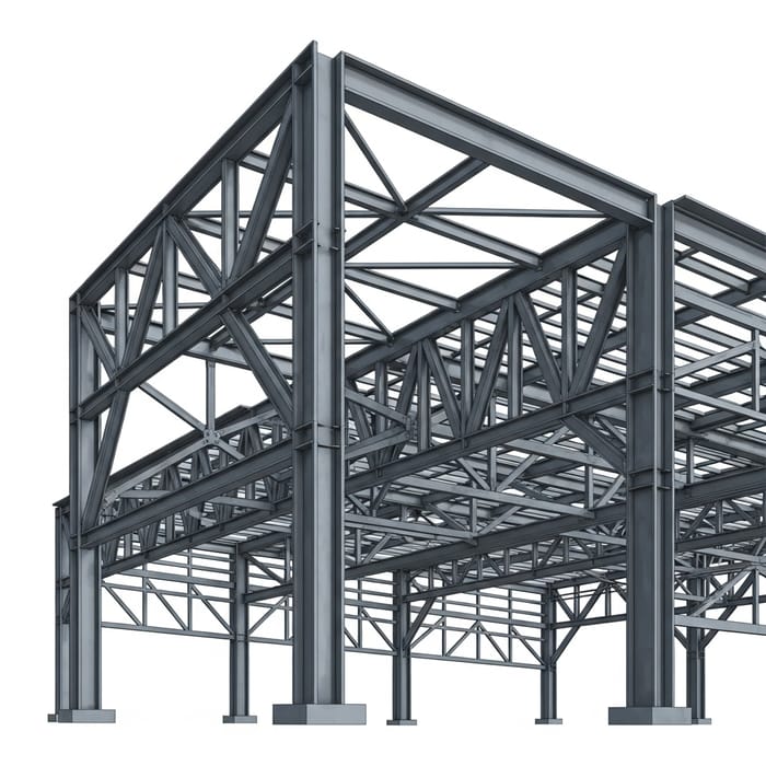 Steel Structure Drawing - Intricate Modern Architectural Design