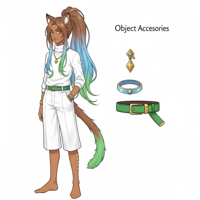 Skinny Boy with Cat Ears: Character Reference Sheet & Adopt Skinny Boy with Cat Ears: Character Reference Sheet & Adopt