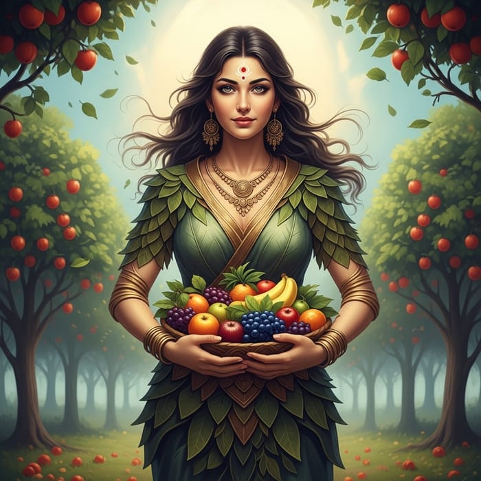 Beauty Fruit Goddess: Splendor of Divine Abundance Beauty Fruit Goddess: Splendor of Divine Abundance