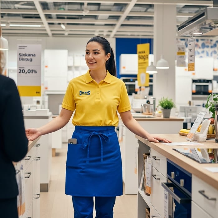 IKEA Employee in Uniform - Quality Brand Attire