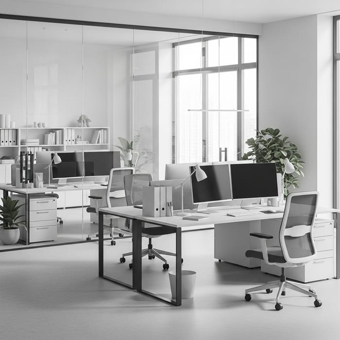 Efficient Workstations, Minimalistic Design Efficient Workstations, Minimalistic Design