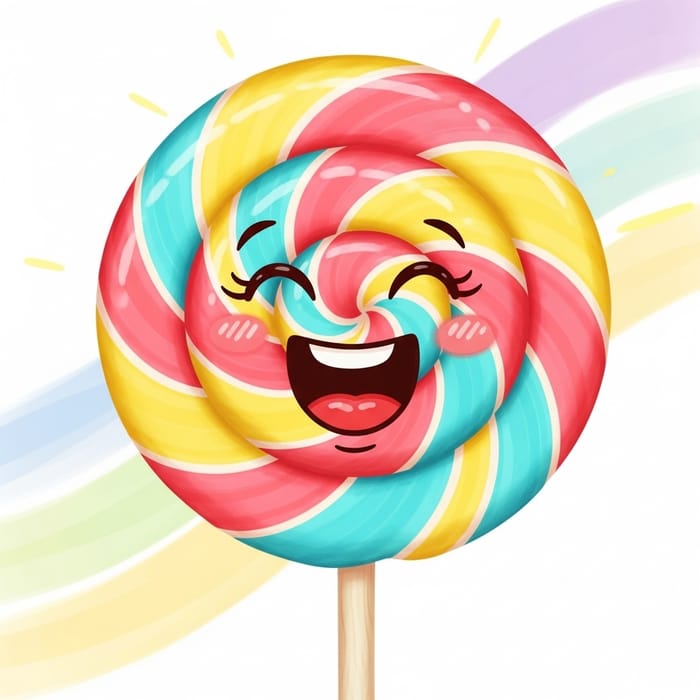 Happy Lollipop - Sparkling Swirl Candy Imagery Happy Lollipop - Sparkling Swirl Candy Imagery
