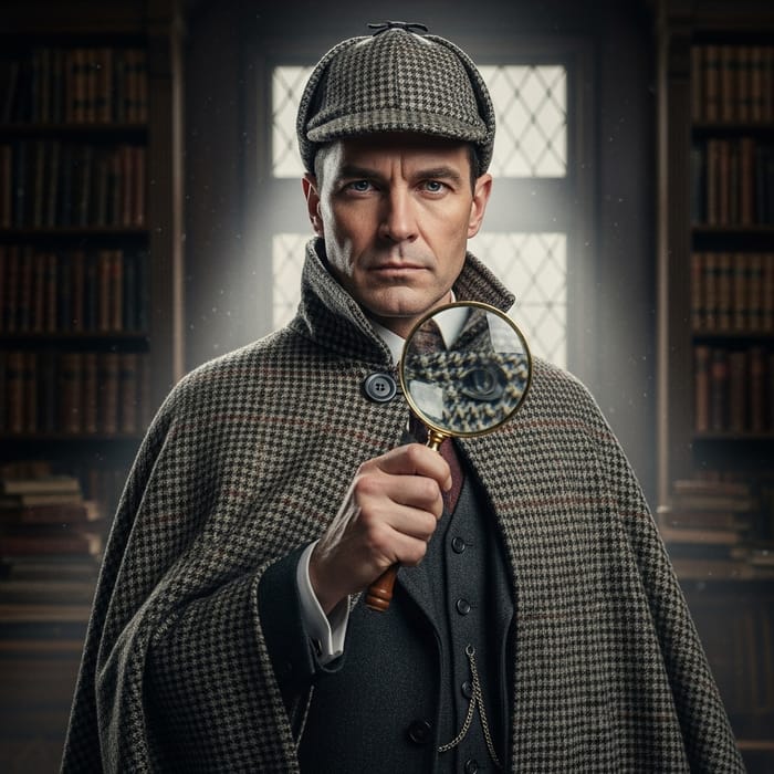 Caucasian Vintage British Detective - Intriguing Mystery Specialist