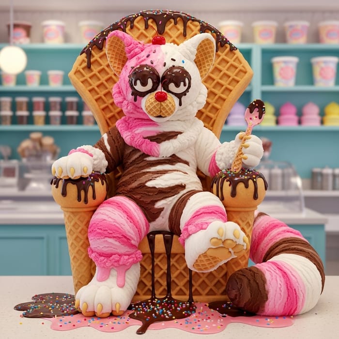 Neapolitan Ice Cream Furry Character | Website