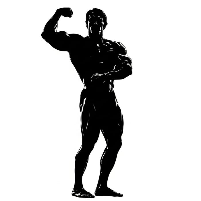Arnold Schwarzenegger Black Silhouette Art Arnold Schwarzenegger Black Silhouette Art
