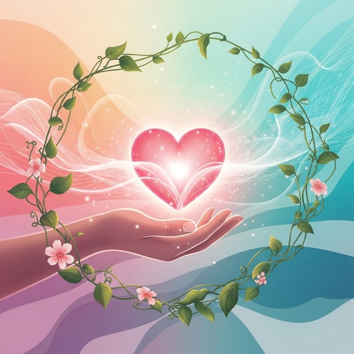Self-Love Abstract Art | Harmonious Colors & Delicate Symbolism Self-Love Abstract Art | Harmonious Colors & Delicate Symbolism