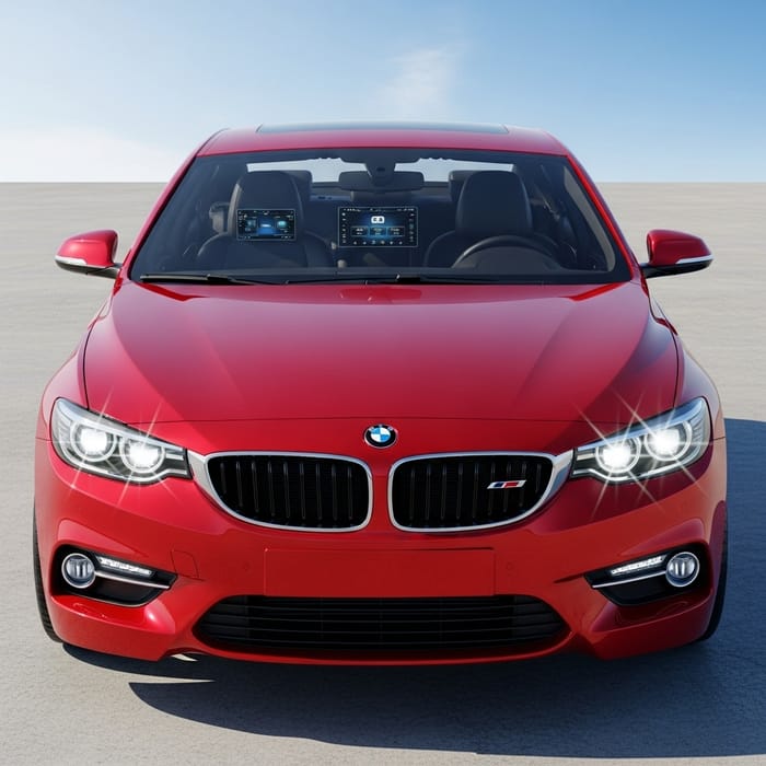 Red Luxury Car with Premium Leather Seats & Modern Features Red Luxury Car with Premium Leather Seats & Modern Features