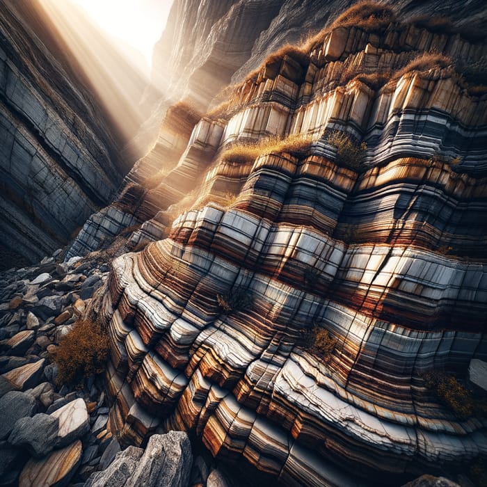 Captivating Geological Cleavage: Earth's Layers and Rock Formation