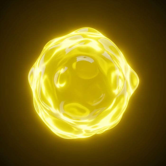 3D Yellow Liquid Viscosity Render Without Background 3D Yellow Liquid Viscosity Render Without Background