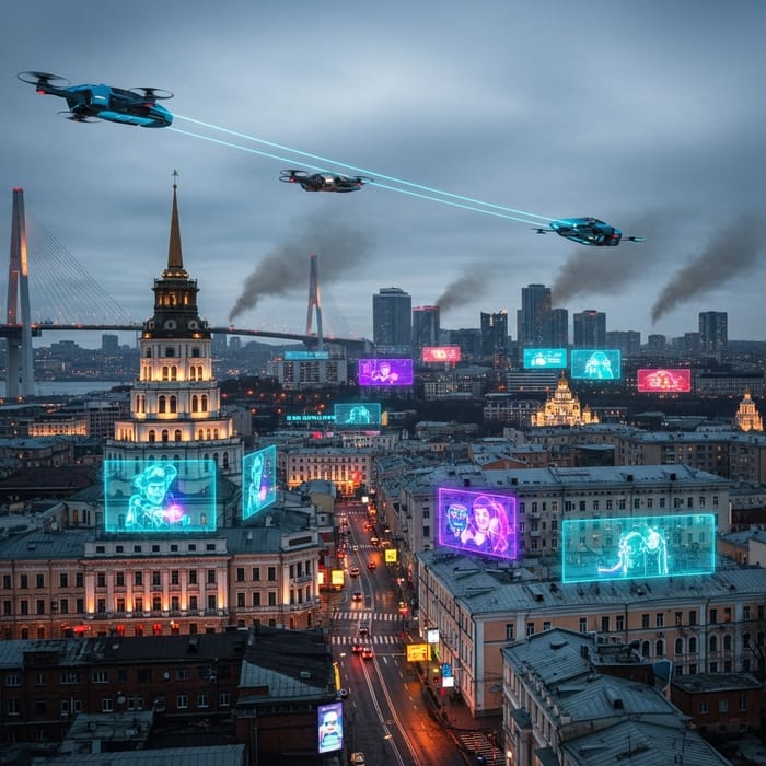 Cyberpunk Vladivostok: Futuristic Cityscape in Russia