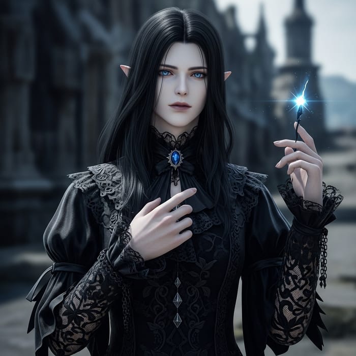 Gothic Elegance: Enchanting Character Portraits