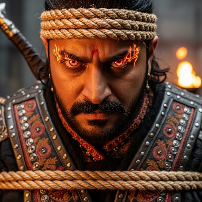 South Asian Warrior: Unyielding Spirit and Raw Power