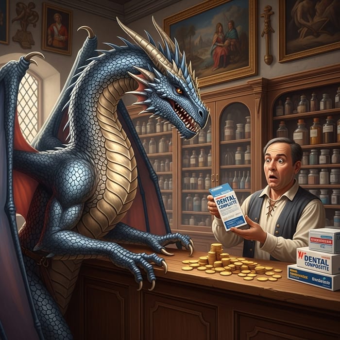 Dragon Buys Dental Composites | Medieval Fantasy Apothecary