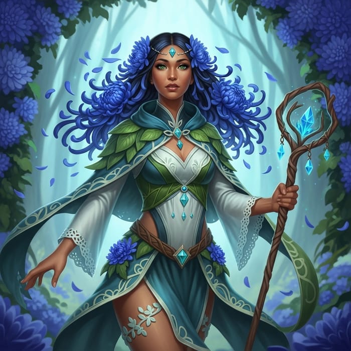 Lirael Greenleaf: Magical Enchantment Through Chrysanthemums