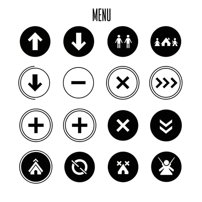 Modern Geometric Icons Inspired by Russian Constructivism