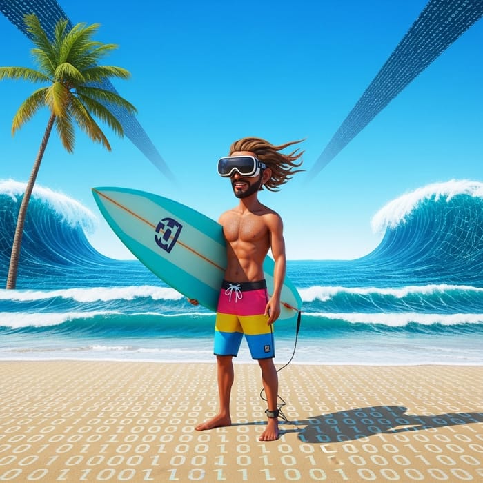 Kooky Surfer in Metaverse: Pixelated Waves & Futuristic Adventures Kooky Surfer in Metaverse: Pixelated Waves & Futuristic Adventures