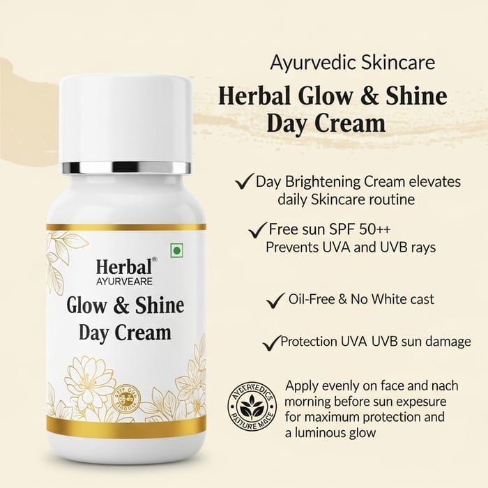 Herbal Glow and Shine Day Cream SPF 50++ with UVA and UVB Protection